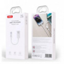 Adaptador 27W Tipo C a Lightning Blanco XO