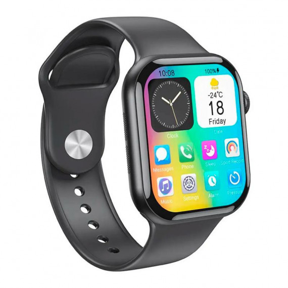 Smartwatch Amoled Deportivo de 10ª Generación Carga Inalámbrica Negro XO
