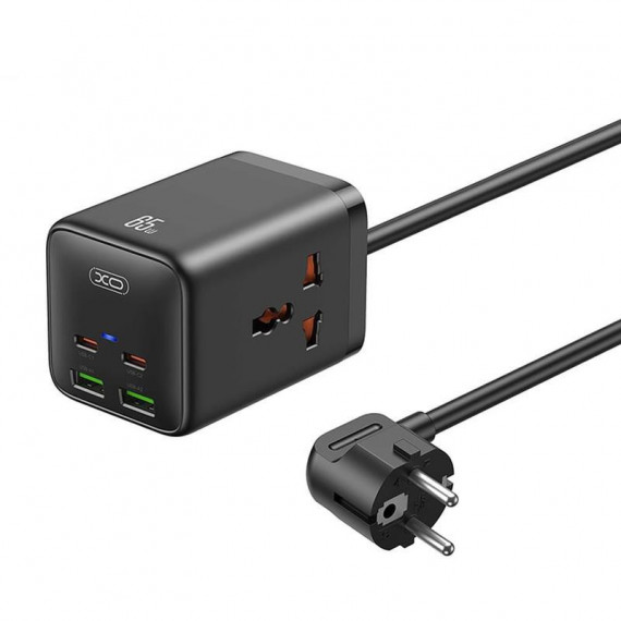 Cargador de Carga Rápida 65W Negro XO