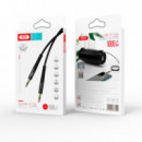 Cable de Audio Jack 3.5 a 3.5MM 1M Negro XO