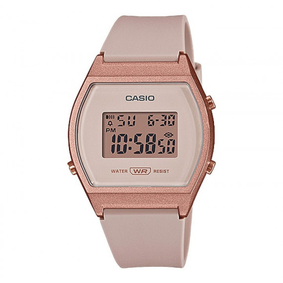 CASIO LW-204-4A Reloj Digital para Mujer - Rosa Dorado, Estilo Minimalista, Luz Led y Wr