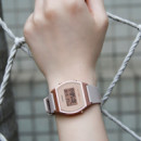 CASIO LW-204-4A Reloj Digital para Mujer - Rosa Dorado, Estilo Minimalista, Luz Led y Wr