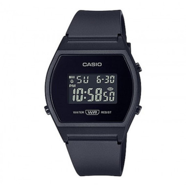 CASIO LW-204-1B Reloj Digital Minimalista Negro Unisex - Diseño Retro, Cronómetro, Alarma y Wr
