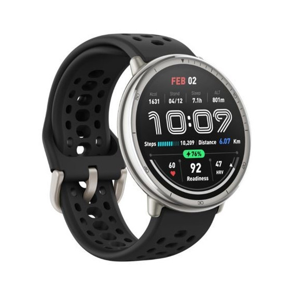 Smartwath AMAZFIT Active 2 con Correa Deportiva de Silicona Negra