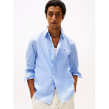 Camisa Th Flex Estampada de Corte Regular de TOMMY HILFIGER