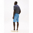 Pantalón Corto Vaquero Ajustado Brooklyn Efecto Usado  de TOMMY HILFIGER