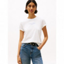 Camiseta de Cuello Redondo con Logo de TOMMY HILFIGER