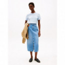 Camiseta de Cuello Redondo con Logo de TOMMY HILFIGER