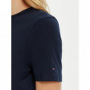 Camiseta de Cuello Redondo con Logo de TOMMY HILFIGER