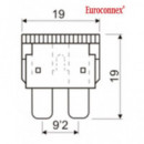 EUROCONNEX Fusible Coche 10A Zinc 2747-10