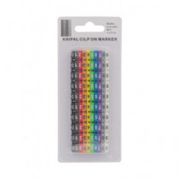 EUROCONNEX Pack 10 Marcadores para Cables con Numeros/colores KCM-6MM 2031100-6