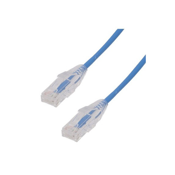 EUROCONNEX Cable Red RJ45 CAT6A 1MTR 0086AZ-1 Azul 10 Gpbs 500MHZ Lzsh &100% Cobre