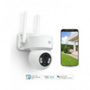 GARZA Smart Camara Ip Wifi 360º Exterior Nimbo 1296P Sfhd Sensor Movimiento,vision Nocturna,bluetoot