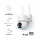 GARZA Smart Camara Ip Wifi 360º Exterior Nimbo 1296P Sfhd Sensor Movimiento,vision Nocturna,bluetoot