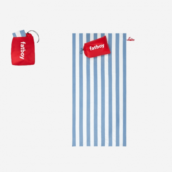 Toalla Beach Baggy a Rayas Color Wave Azul 165X80 Cm Fatboy®  FATBOY