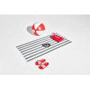 Toalla Beach Baggy a Rayas- Color Stone Gris- 165X80 Cm- Fatboy®  FATBOY