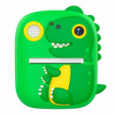 Cámara de Fotos Kids con Impresión Frontal y Trasera Dinosaurio Verde XO