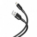 Cable de Datos 2.1A para Lightning Negro XO