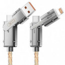 Cable de Datos 60W 4 en 1 NB276 Gris XO