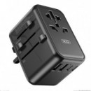 Cargador Universal de Viaje 3 X Tipo C + 2 X USB 65W Negro XO