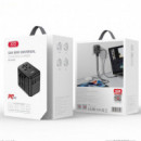 Cargador Universal de Viaje 3 X Tipo C + 2 X USB 65W Negro XO