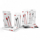 Cable de Datos USB a Lightning Rojo 2M XO