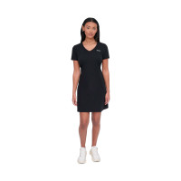 Vestido Camiseta con Cuello en V y Logo Mini con Tachuelas  DKNY