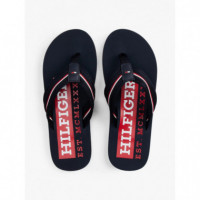 Chanclas con Cinta Distintiva de TOMMY HILFIGER