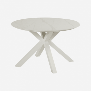 Mesa de Jardín Xander 120 Cm ø Color Blanco Hartman®  HARTMAN OUTDOOR FURNITURE