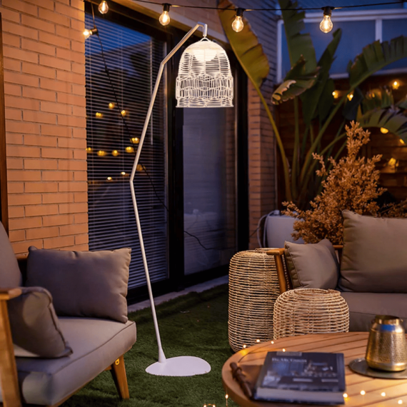 Lámpara Decorativa Santorini- Color Blanco- Interior y Exterior Essentials®  ESSENTIALS