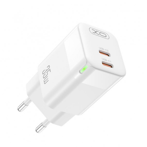 Cargador USB 35W Blanco XO