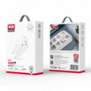 Cargador USB 35W Blanco XO