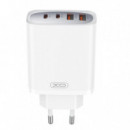 Cargador USB 45W Blanco XO