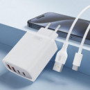 Cargador USB 45W Blanco XO
