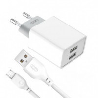 Cargador de Corriente L65 Micro Two USB 2.4A XO