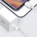 Cargador Rapido 20W Tipo C + Cable Lightning Blanco XO