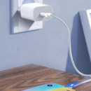 Cargador Rapido 20W Tipo C + Cable Lightning Blanco XO