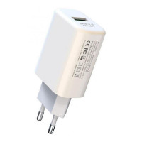 Cargador Rapido 18W con Cable Micro Blanco XO
