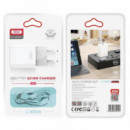 Cargador Rapido 18W con Cable Micro Blanco XO