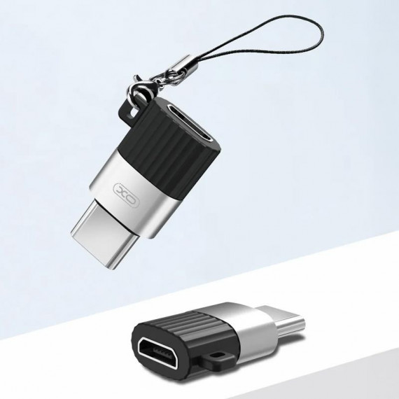 Conector Micro a Tipo C Negro XO