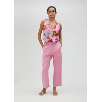 Pantalones Pantalón LOLA CASADEMUNT Chino Culotte Rosa