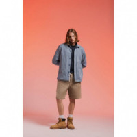 Chaquetas Hombre Chaqueta CAT Wwr Denim Hickory Stripe
