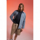 Chaquetas Hombre Chaqueta CAT Wwr Denim Hickory Stripe