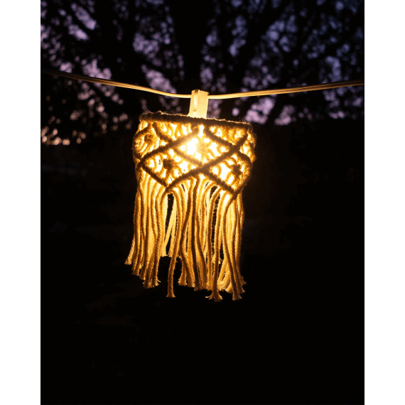 Guirnalda Decorativa Mykonos- 8M- Color Blanco- Essentials®- Interior y Exterior  ESSENTIALS