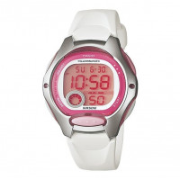 CASIO LW-200-7A Reloj Digital Deportivo para Mujer - Correa Blanca, Iluminador, Wr 50M y Batería de 10 Años