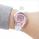 CASIO LW-200-7A Reloj Digital Deportivo para Mujer - Correa Blanca, Iluminador, Wr 50M y Batería de 10 Años