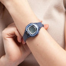 CASIO LW-203-2A Reloj Digital Deportivo para Mujer - Correa Azul, Luz Led, Cronómetro y Wr 50M