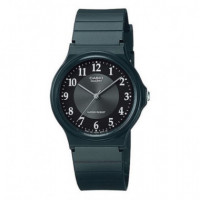 CASIO MQ-24-1B3 Reloj Analógico para Hombre - Esfera Negra con Números Blancos - Clásico y Resistente Al Agua