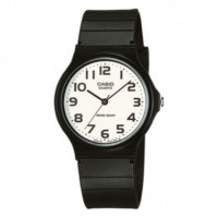 CASIO MQ-24-7B2 Reloj Analógico para Hombre - Esfera Blanca con Números Grandes - Clásico y Resistente Al Agua