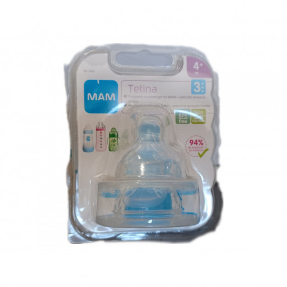 Tetina MAM Flujo Rápido 4M+ 2 Uds